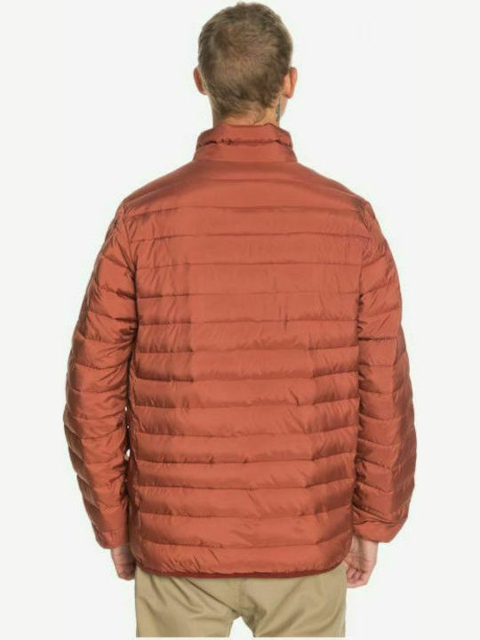 Quiksilver Scaly Men's Winter Puffer Jacket Orange