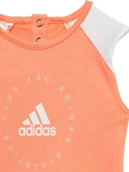 Rochie pentru Copii Mâneca scurta Portocaliu