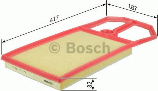 Bosch Luftfilter für Autos für Seat Leon / Arosa / Cordoba / Ibiza / Toledo Skoda Octavia Volkswagen Bora / Golf / Polo / Wolf / Käfer (Neu) / Käfer