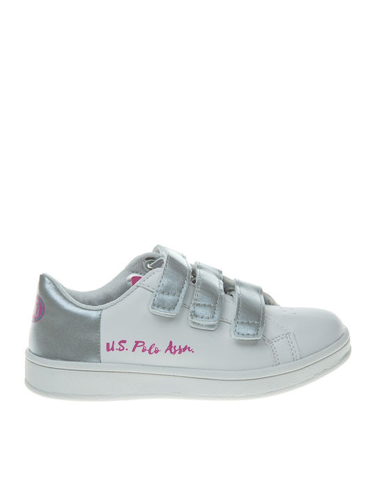 U.S. Polo Assn. Kinder-Sneaker Gaia mit Klettverschluss Weiß