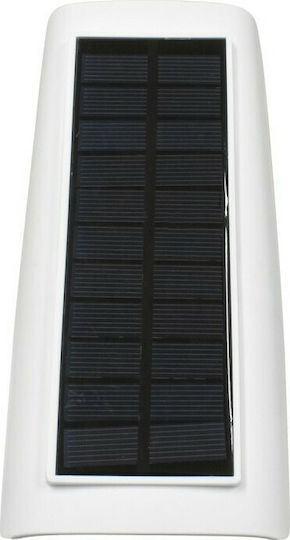 GloboStar Solar Dummy Surveillance Bullet Camera with LED Lighting White & Camera Shape