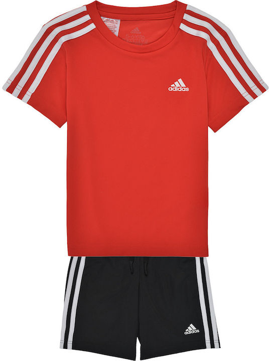Adidas Παιδικό Σετ με Σορτς Καλοκαιρινό για Αγόρι 2τμχ Κόκκινο