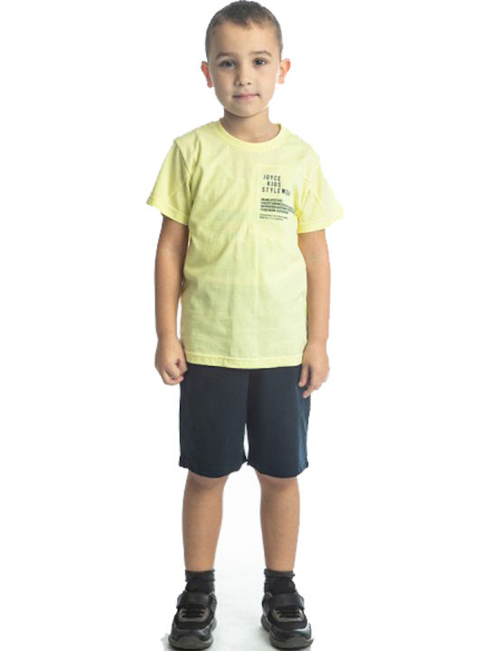 Joyce Kids Set with Shorts Summer 2pcs Yellow