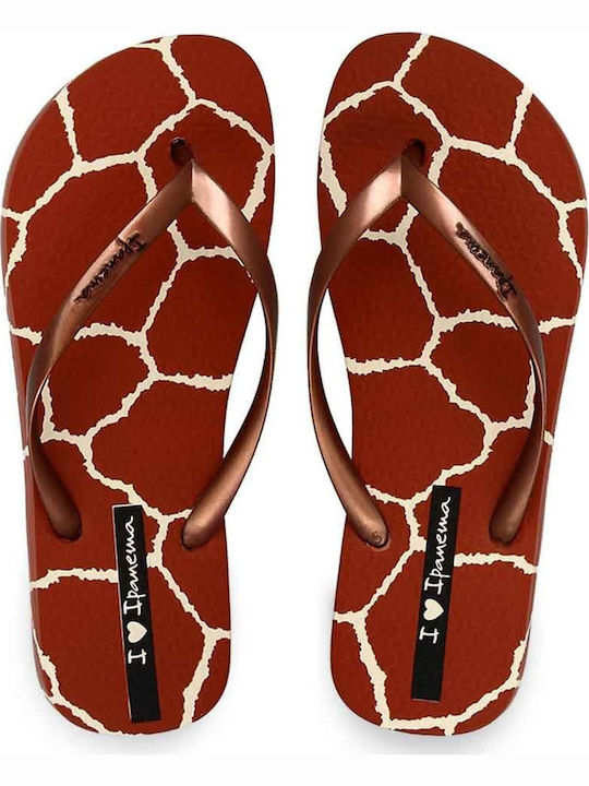 Ipanema I Love Safari Frauen Flip Flops in Braun Farbe