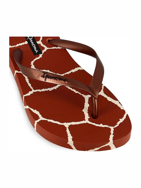 I Love Safari Frauen Flip Flops in Braun Farbe