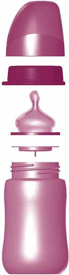 Nip Biberoane Bebelusi Din Sticlă Anti-Colici Cu Tetină Din Silicon Pentru 0+ Luni Micuții Monștri Roz 150ml