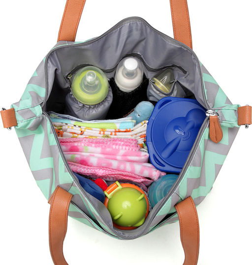 Dolls & Tracks Shoulder/Hand Diaper Bag Tote Green