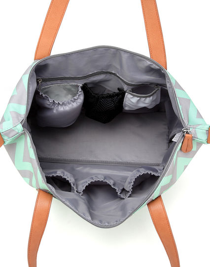 Dolls & Tracks Shoulder/Hand Diaper Bag Tote Green