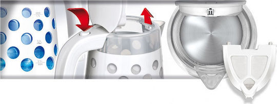 MPM Βραστήρας 1.7lt 2200W Λευκός