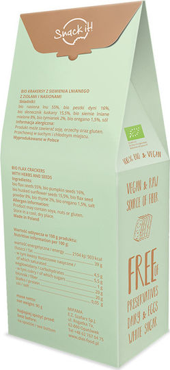 Diet-Food Βιολογικά Crackers Flax 5906395147946 90gr