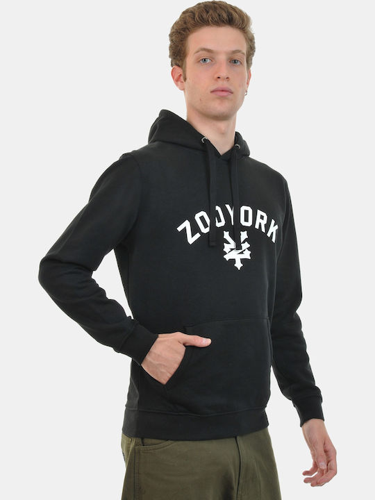 Immergruen ZY19F1033 Sweatshirt with Hood Black