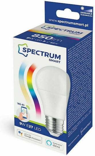 Spectrum Smart LED Bulb 9W for Socket E27 RGBW 930lm Dimmable