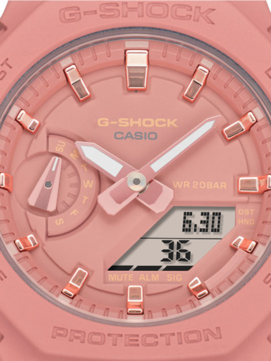 Casio G-shock Ceas de Damă cronograf cu Roz Curea din Cauciuc