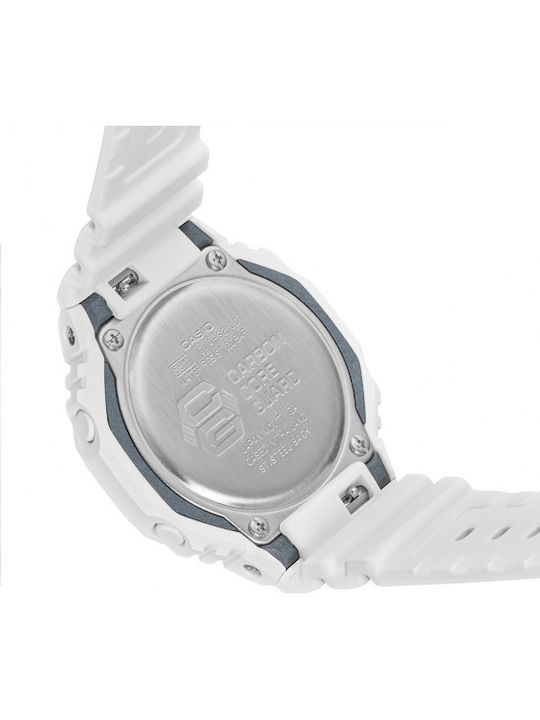 Casio G-shock Women's Watch Chronograph with White Rubber Strap