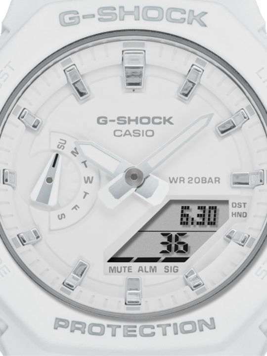 Casio G-shock Women's Watch Chronograph with White Rubber Strap