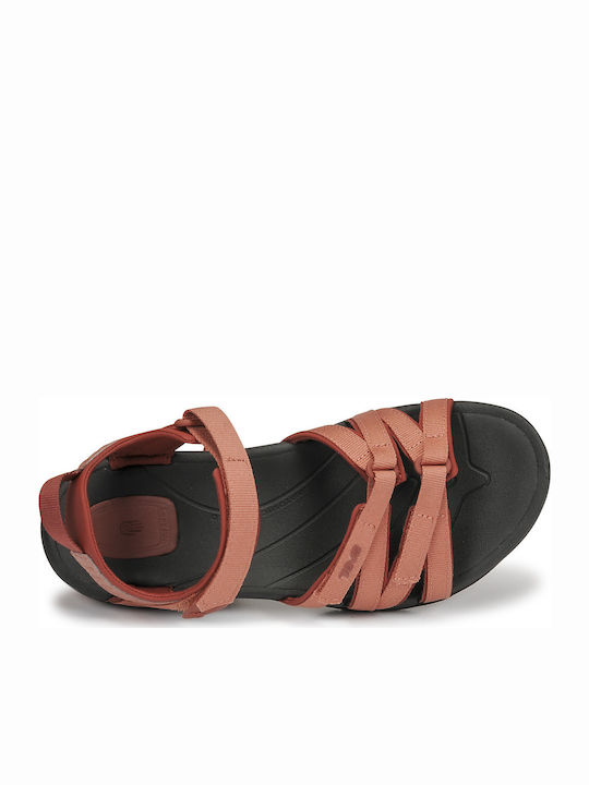 Tirra Leather Women's Flat Sandals Sporty Orange