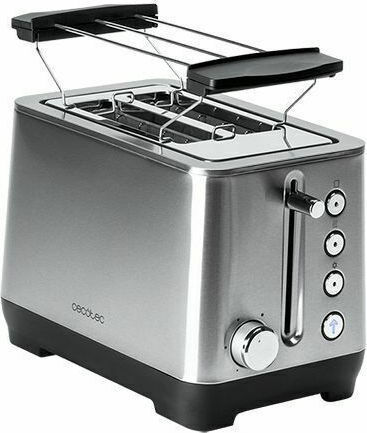 Cecotec BigToast Extra Double Φρυγανιέρα 2 Θέσεων 1000W Inox