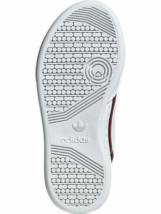 Continental 80 CF C Kinder Sneakers mit Klettverschluss Cloud White / Scarlet