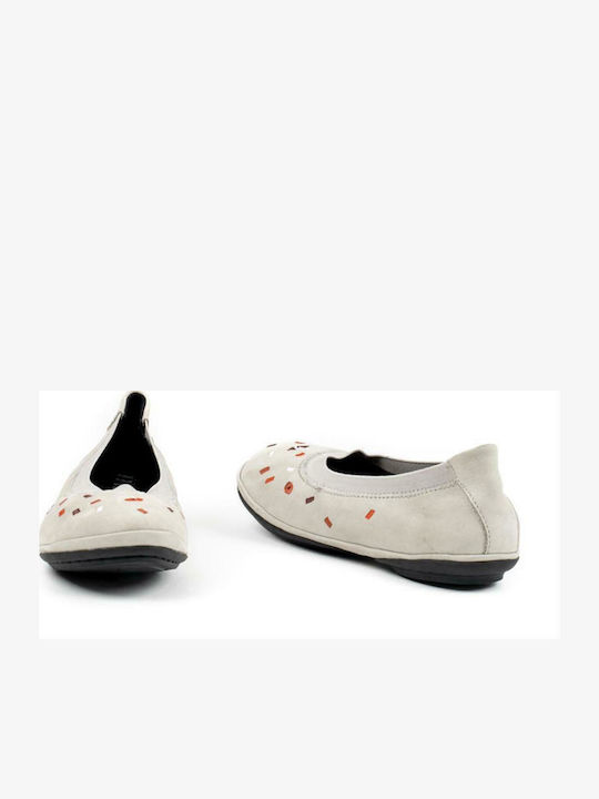 Suede Ballerinas Gray