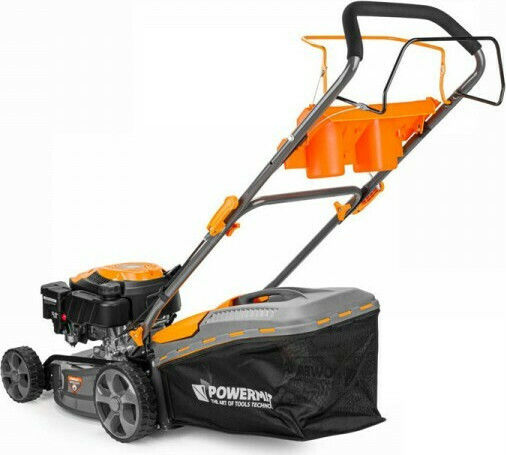 Powermat Mașină de tuns gazon pe benzină Autopropulsată Mașină de tuns iarba Benzină 5hp/149cc