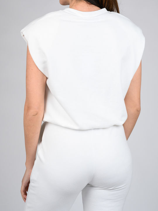 Twenty 29 Women's Summer Blouse Sleeveless White