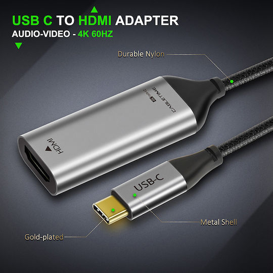 Cabletime C160 Μετατροπέας USB-C male σε HDMI female 1τμχ