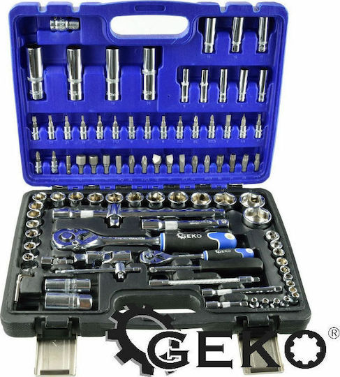 Geko Set Ratchet 1\2" & 1\4" 94pcs