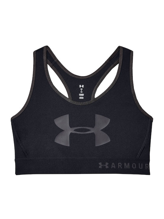 Mid Keyhole Graphic Women's Sports Bra without Padding Gray