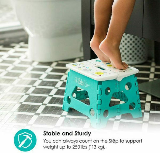 Bbluv Single Foldable Bathroom Step Stool Fuchsia