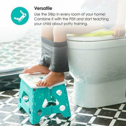 Bbluv Single Kids Step Stool Foldable Green