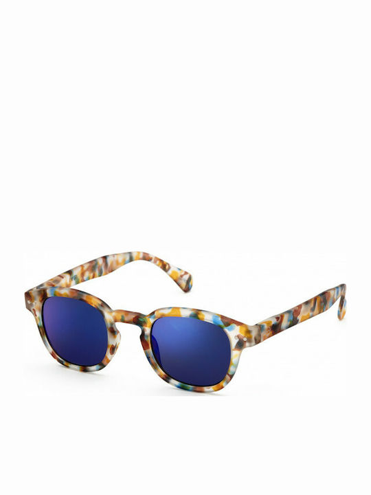 Izipizi C Sun Men's Sunglasses with Multicolour Tartaruga Plastic Frame