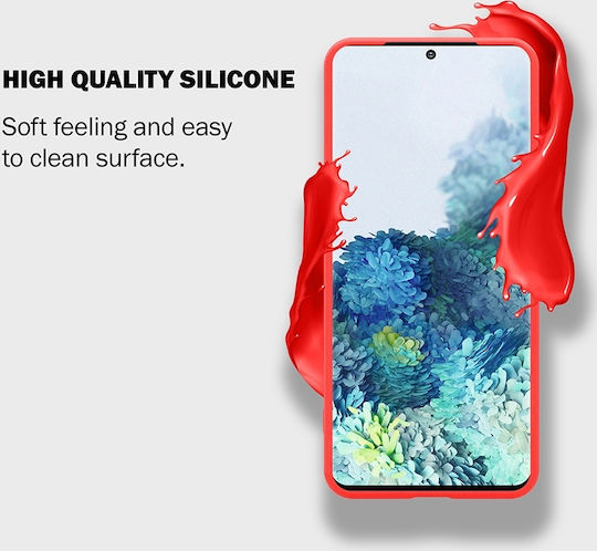 Crong Color Premium Back Cover Σιλικόνης Κόκκινο (Galaxy S20)