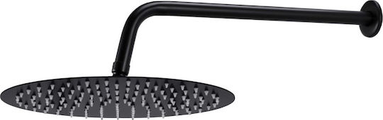 vidaXL Built-in Mixer, Hand Shower & Shower Head Set for Shower 2 Exits Inox Black