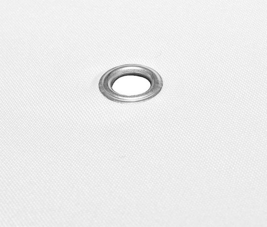 vidaXL Square Cover for Kiosk White with PVC Coating 3x3m 310gr/m²