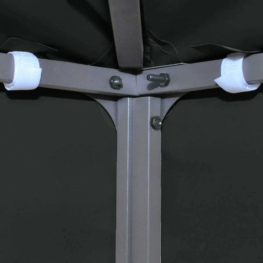 vidaXL Gazebo Cover 2 Levels 310gr/m² Black with PVC Coating 3x4m