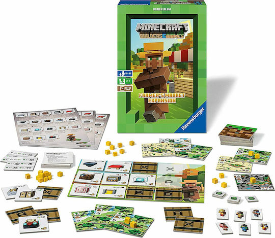 Επέκταση Παιχνιδιού Minecraft Builders & Biomes: Farmers Market για 2-4 Παίκτες 10+ Ετών (EN) Ravensburger