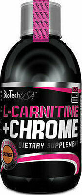 Biotech USA L-Carnitine + Chrome Συμπλήρωμα Διατροφής με Καρνιτίνη και Γεύση Πορτοκάλι 500ml