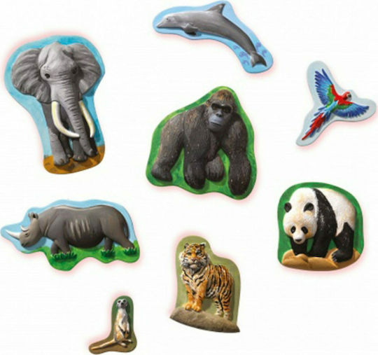 Ses Creative Jucărie de Construcție Cast Safari Animals