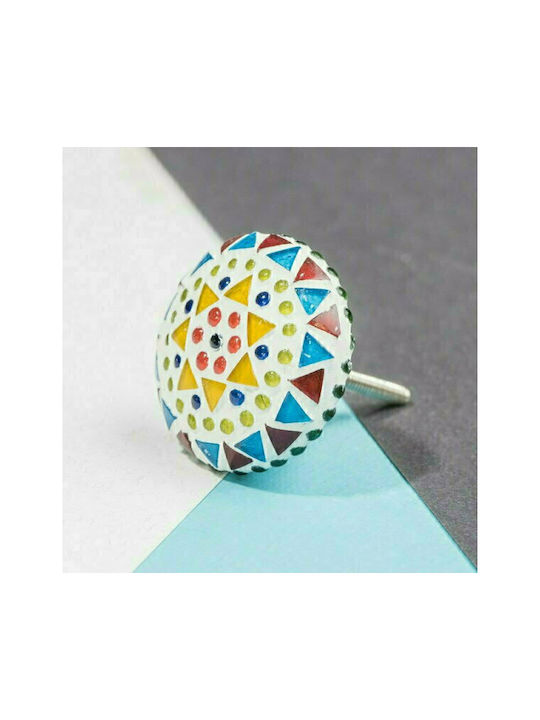 Synchronia Knob Furniture made of Ceramic Mosaic D50mm LI-19A-4033 1pcs