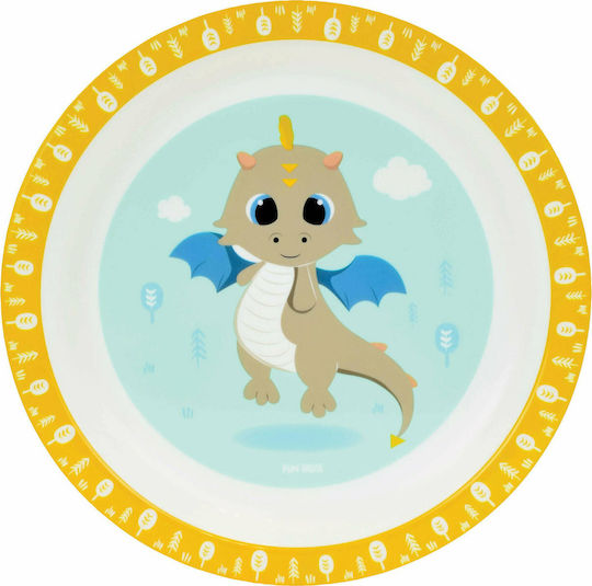 Ango Σετ Φαγητού Leon the Dragon από Πλαστικό Πολύχρωμο 3τμχ για 6+ μηνών