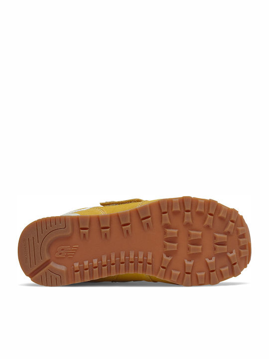 574 Classic 574 Kids Sneakers with Scratch Yellow