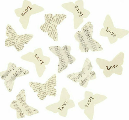 Butterflies Confetti White