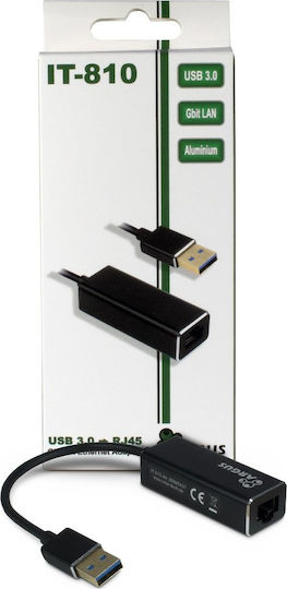 Inter-Tech Argus IT-810 Αντάπτορας Δικτύου USB με Ενσύρματη Σύνδεση Gigabit Ethernet