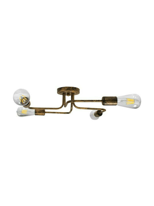 GloboStar Liberta Deckenleuchte 44.5cm Kupfer mit Fassung E27