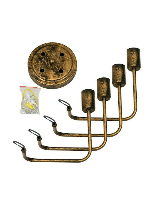 GloboStar Liberta Deckenleuchte 44.5cm Kupfer mit Fassung E27