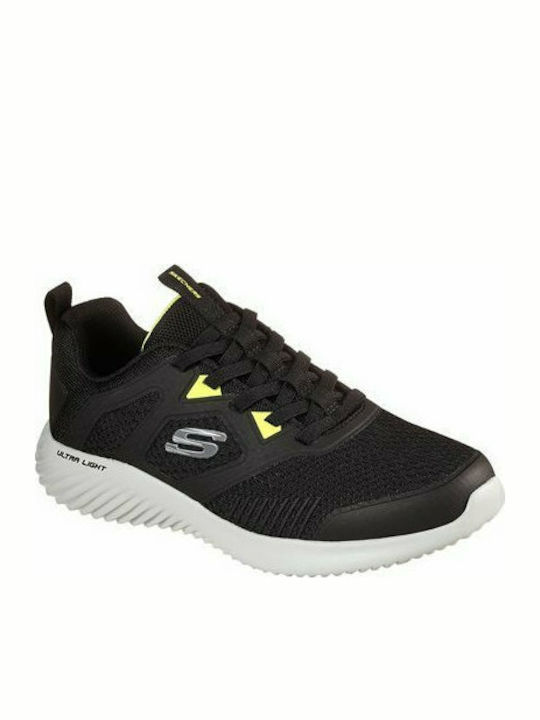 Skechers Bounder High Degree Herren Sportschuhe Laufen Schwarz