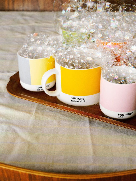 Pantone Lifestyle Tasse Espresso aus Porzellan Gelb 120ml
