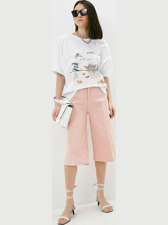 High Rise Women's Jeans Pants Pink
