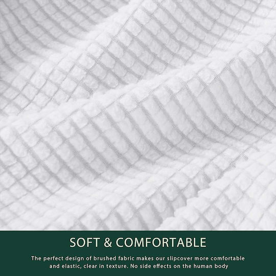 Ehome Elastic Cover Armchair White 75x120cm