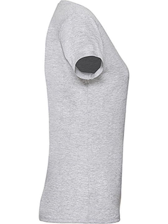 Fruit of the Loom Valueweight T Women's Short Sleeve Promotional T-Shirt Heather grey